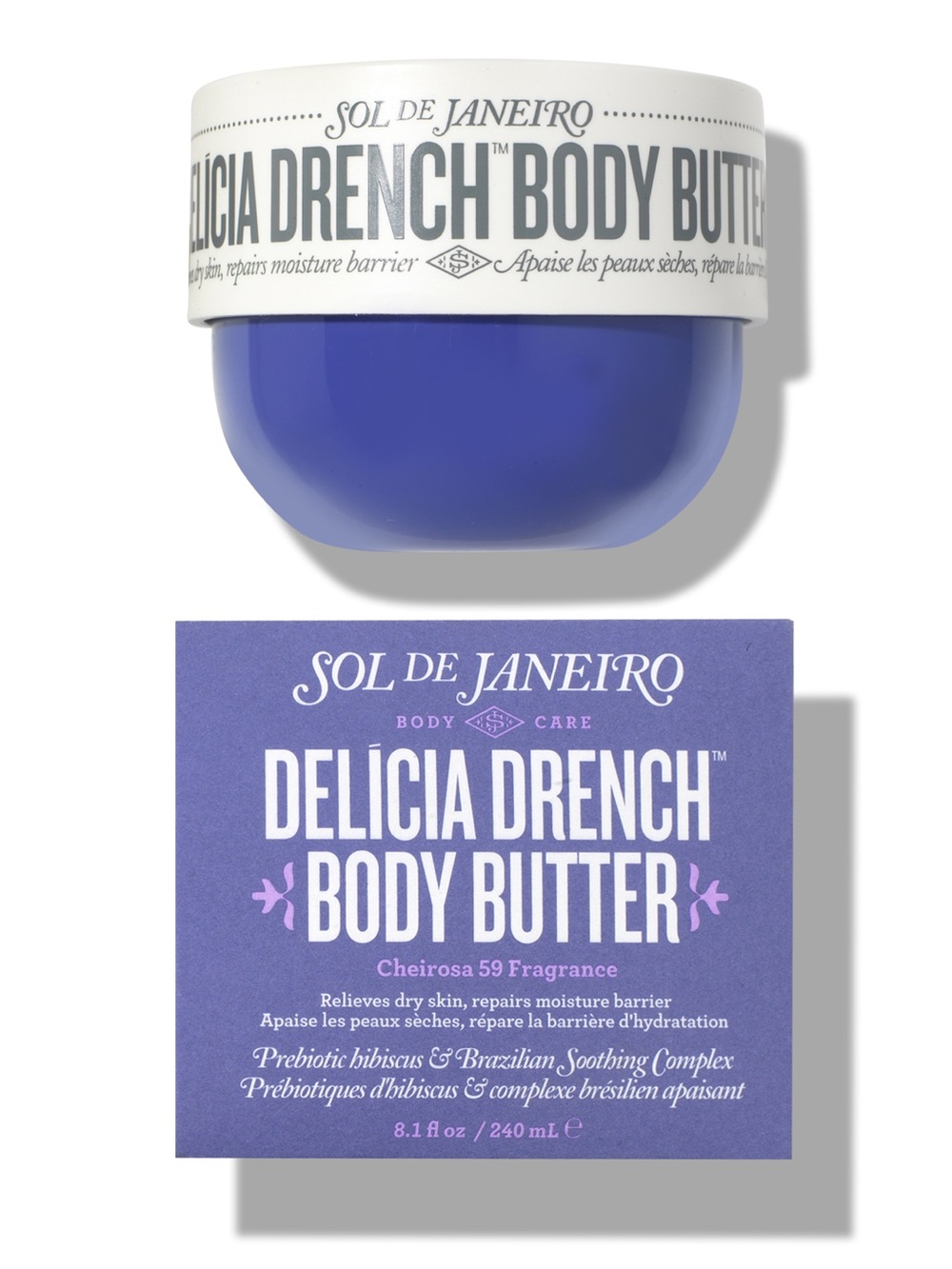 Sol de Janeiro Delícia Drench Body Butter 8.1 oz 240mL Cheirosa 59 NIB